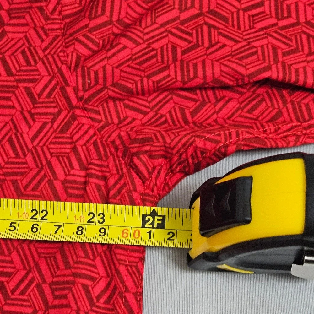 Cinch‎ Red Geometric Print Western Button Down Long Sleeve S Cowboy Rodeo Ranch